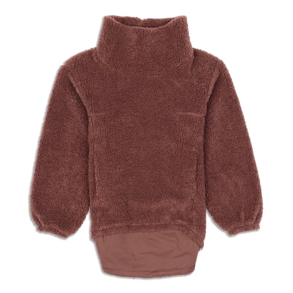 lululemon soft fleece polyester fuzzy mock turtleneck - Picture 1 of 6